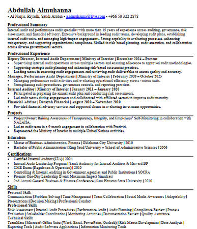cv ATS English